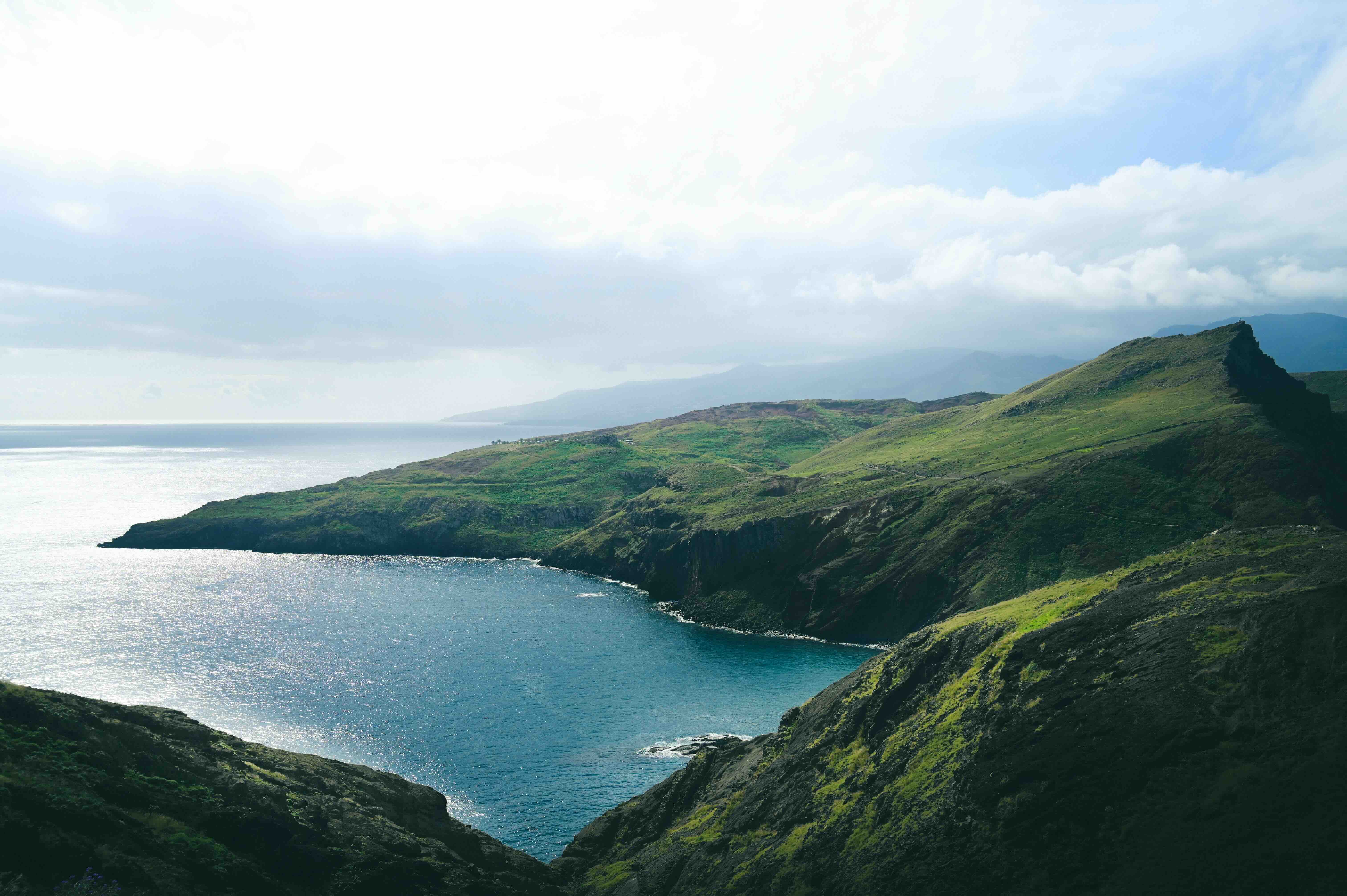 Landscape of mountains in Madeira